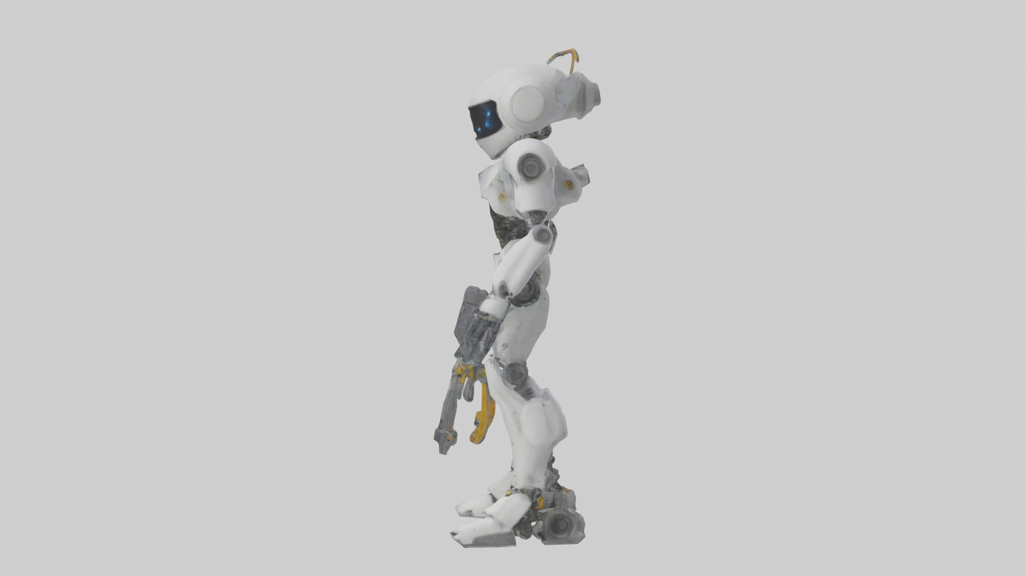 3D model Robot version of a technician model VR / AR / low-poly