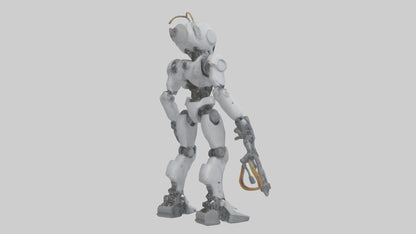 3D model Robot version of a technician model VR / AR / low-poly