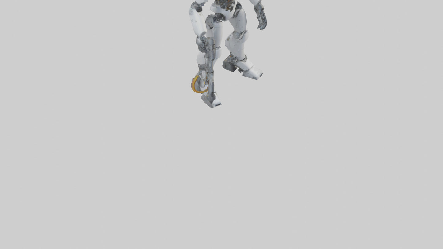 3D model Robot version of a technician model VR / AR / low-poly