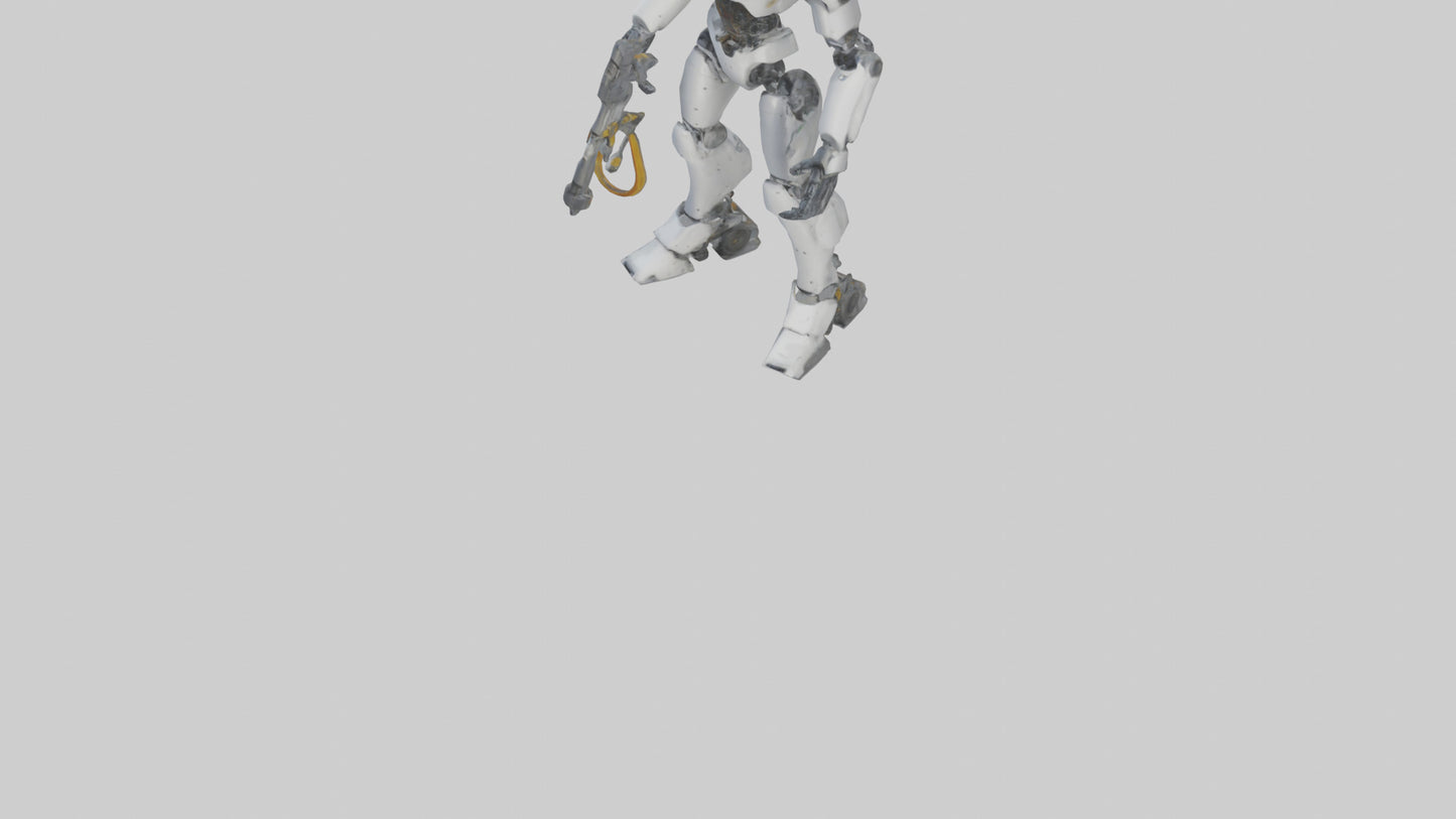 3D model Robot version of a technician model VR / AR / low-poly