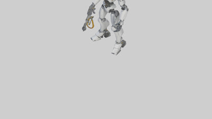 3D model Robot version of a technician model VR / AR / low-poly