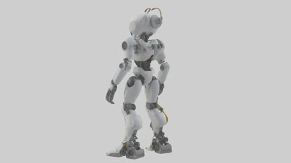 3D model Robot version of a technician model VR / AR / low-poly