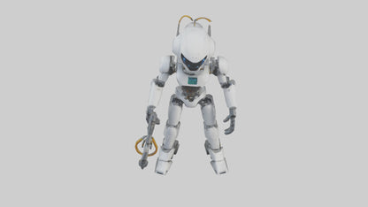 3D model Robot version of a technician model VR / AR / low-poly
