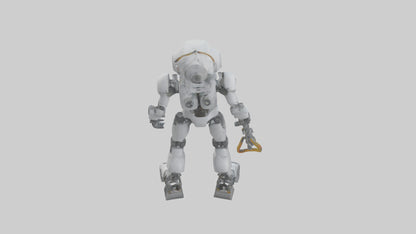 3D model Robot version of a technician model VR / AR / low-poly