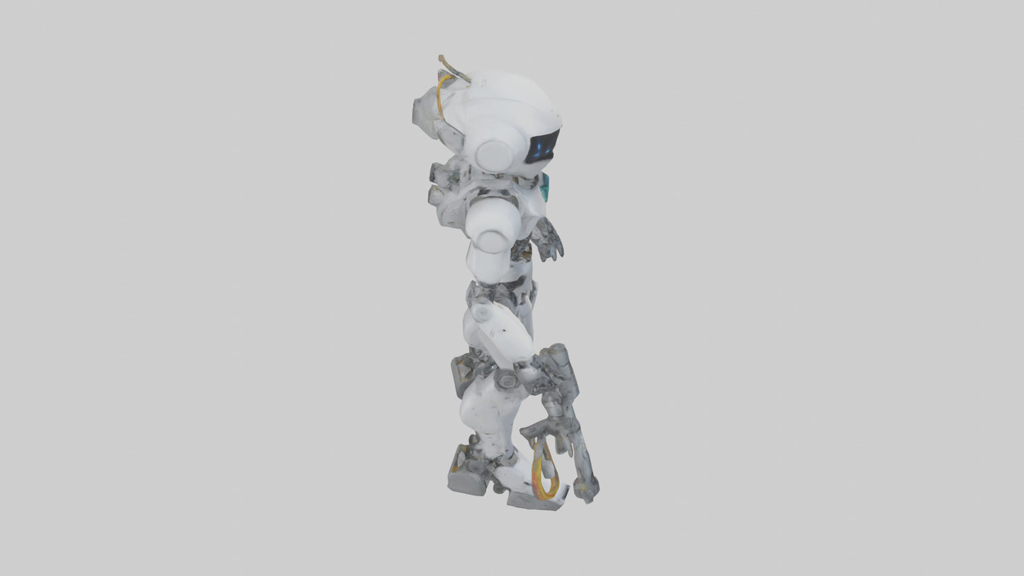 3D model Robot version of a technician model VR / AR / low-poly