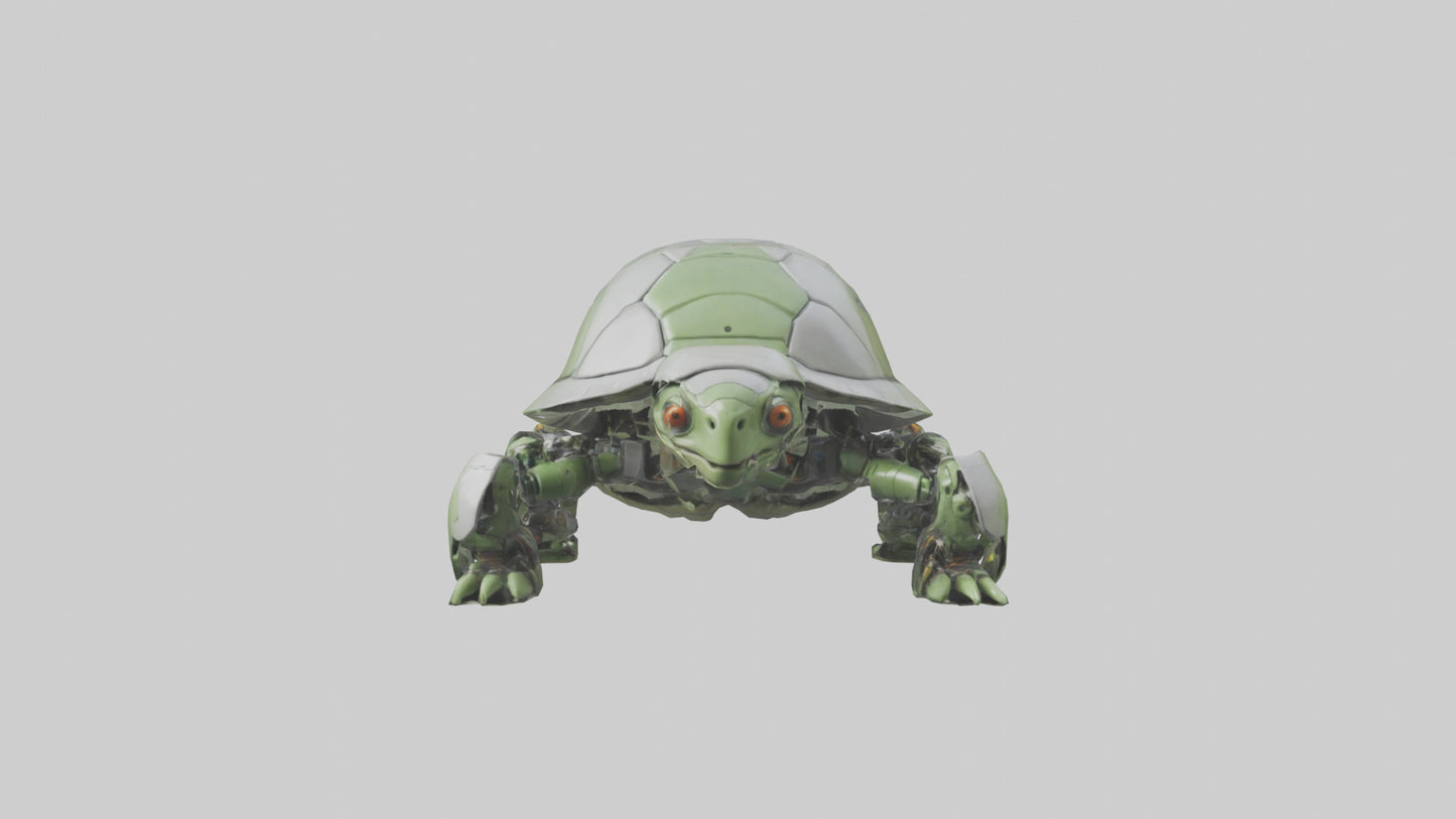 3D model Robot version of a turtle model VR / AR / low-poly