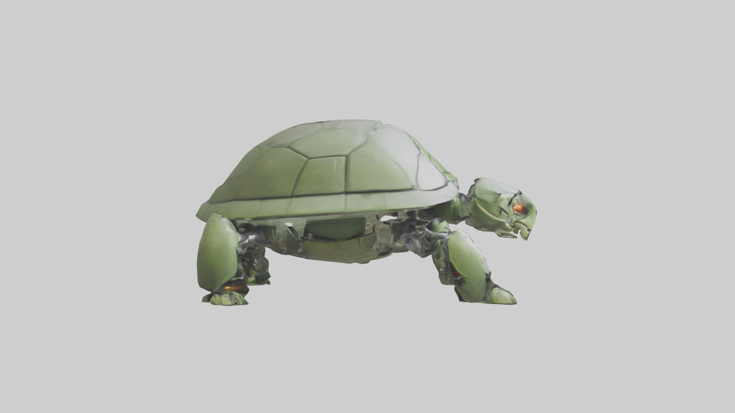 3D model Robot version of a turtle model VR / AR / low-poly