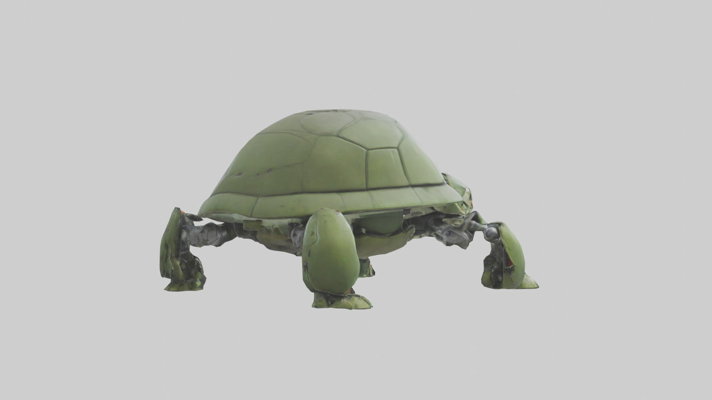 3D model Robot version of a turtle model VR / AR / low-poly