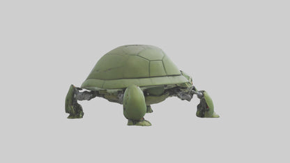 3D model Robot version of a turtle model VR / AR / low-poly