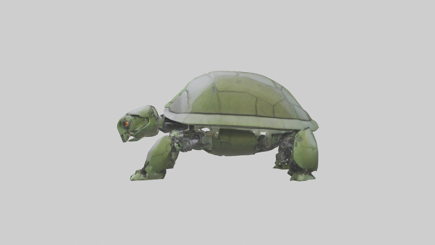 3D model Robot version of a turtle model VR / AR / low-poly
