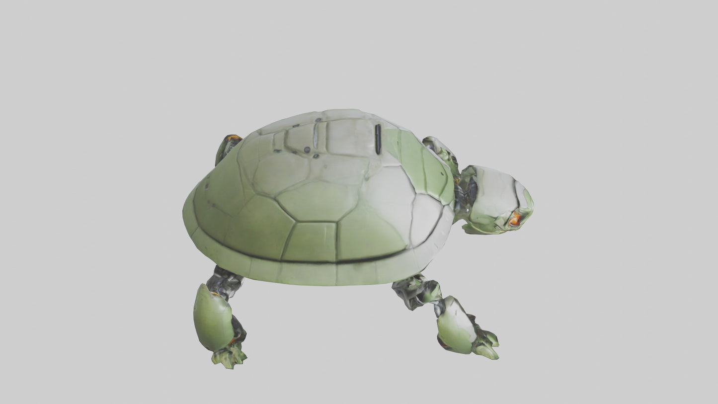 3D model Robot version of a turtle model VR / AR / low-poly