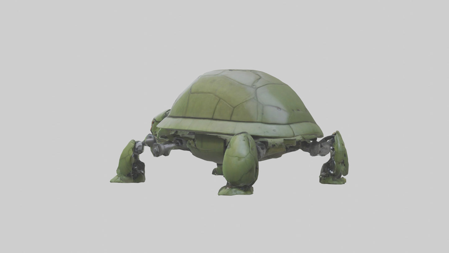 3D model Robot version of a turtle model VR / AR / low-poly
