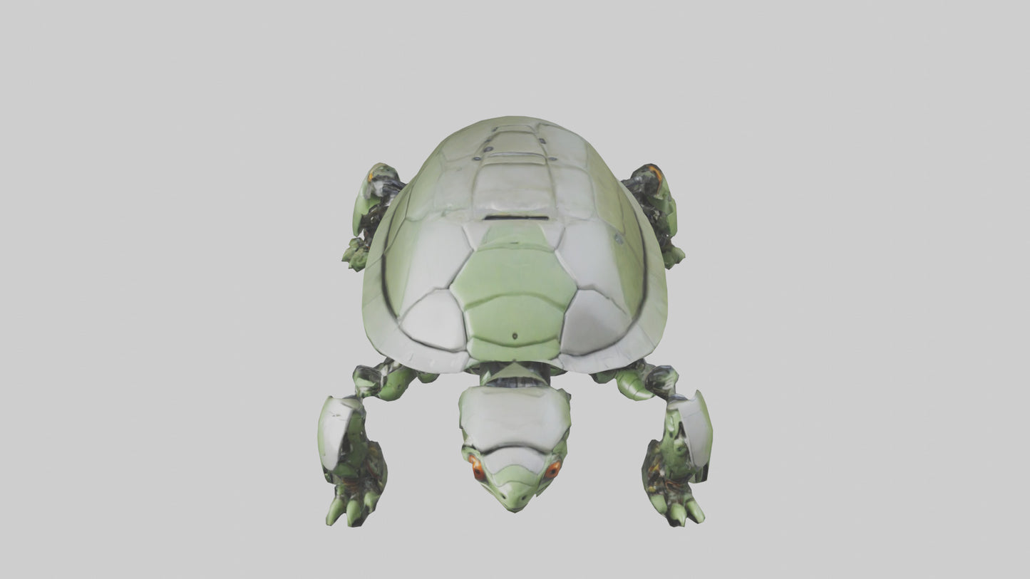 3D model Robot version of a turtle model VR / AR / low-poly