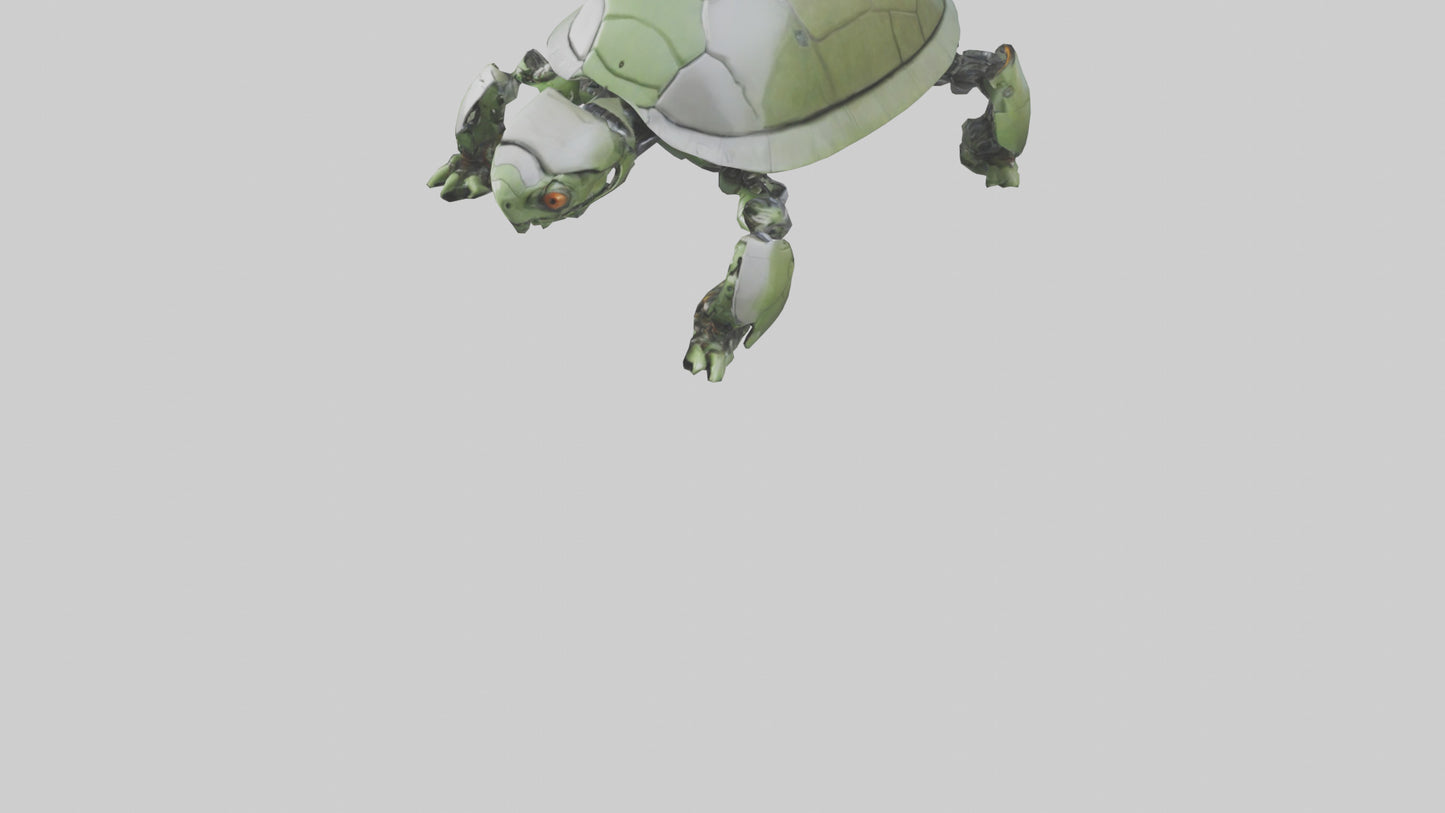 3D model Robot version of a turtle model VR / AR / low-poly