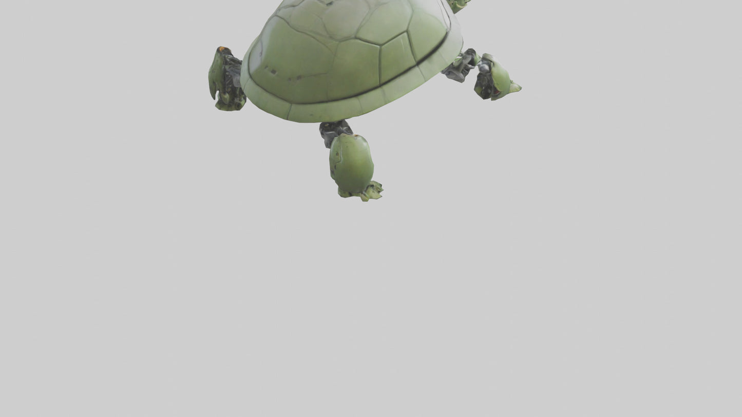 3D model Robot version of a turtle model VR / AR / low-poly