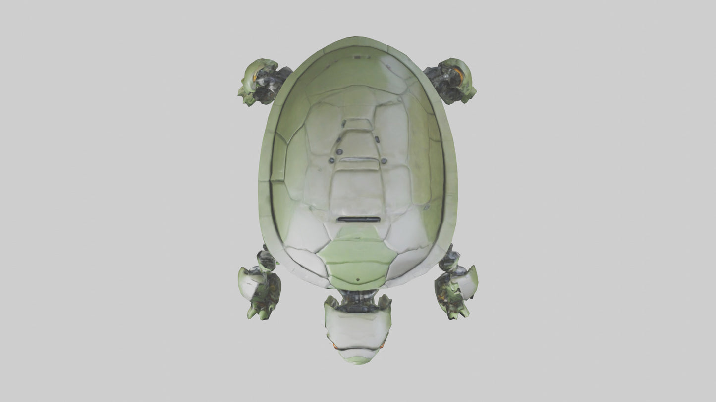 3D model Robot version of a turtle model VR / AR / low-poly