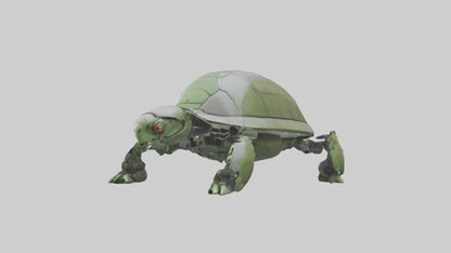3D model Robot version of a turtle model VR / AR / low-poly