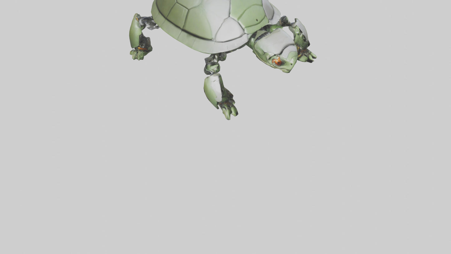 3D model Robot version of a turtle model VR / AR / low-poly