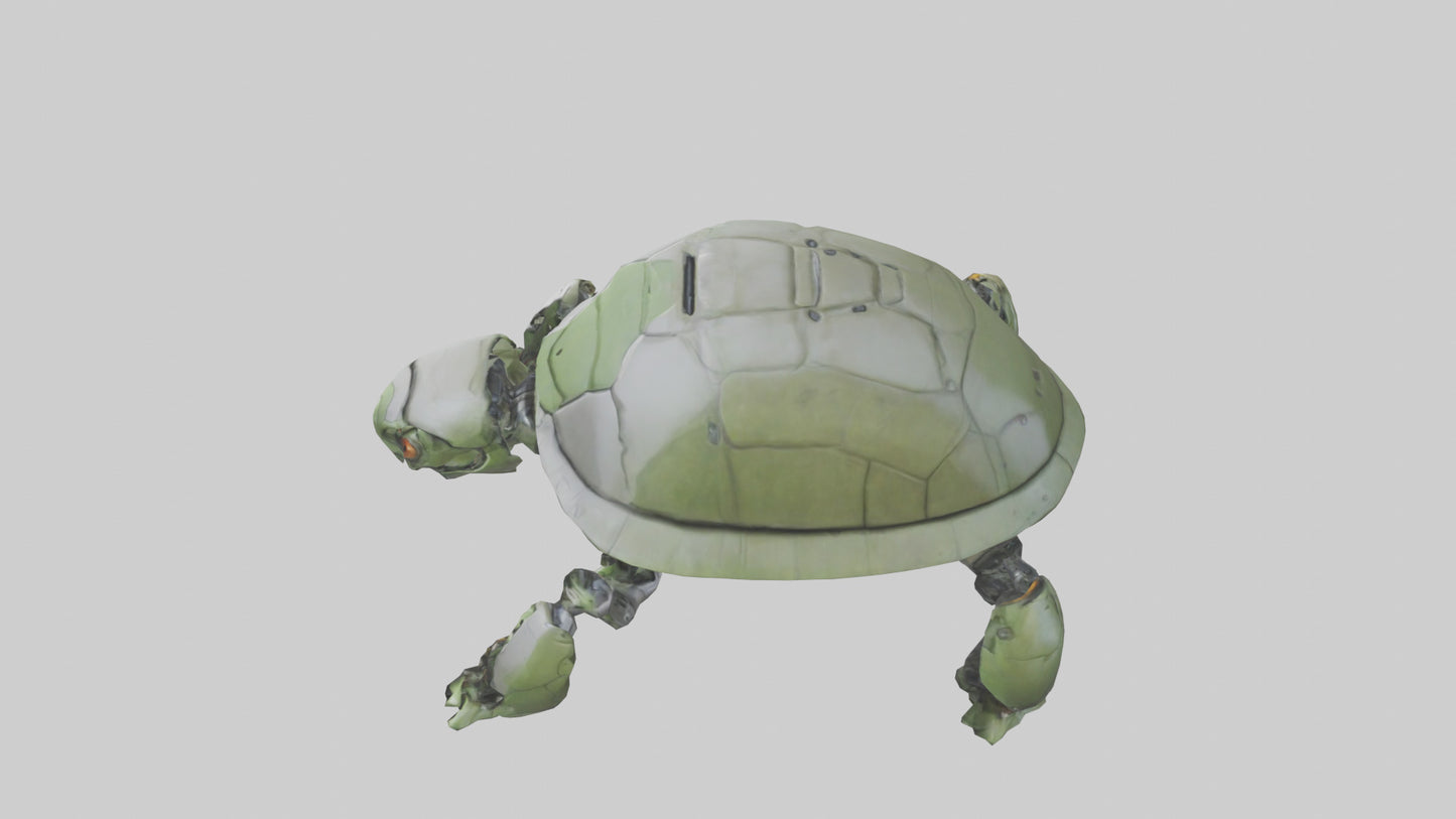 3D model Robot version of a turtle model VR / AR / low-poly