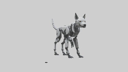 3D model Robot version of a wolf model VR / AR / low-poly