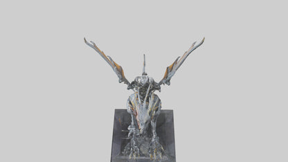 Robotic Dragon Rider statue model 3D model