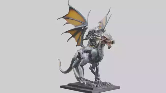 Robotic Dragon Rider statue model 3D model