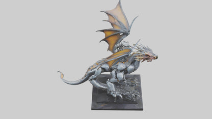 Robotic Dragon Rider statue model 3D model