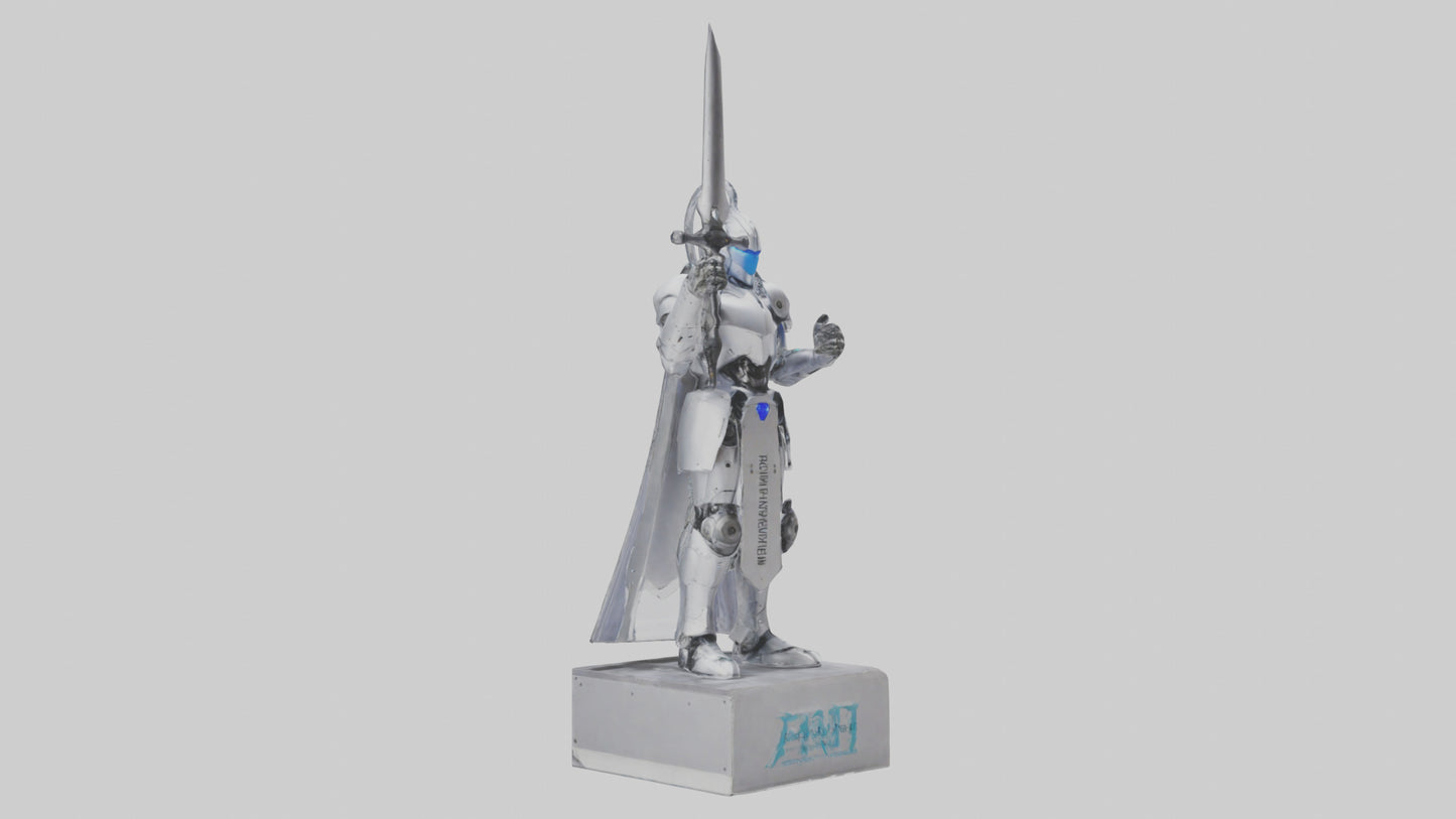 Robotic Knight statue model 3D model