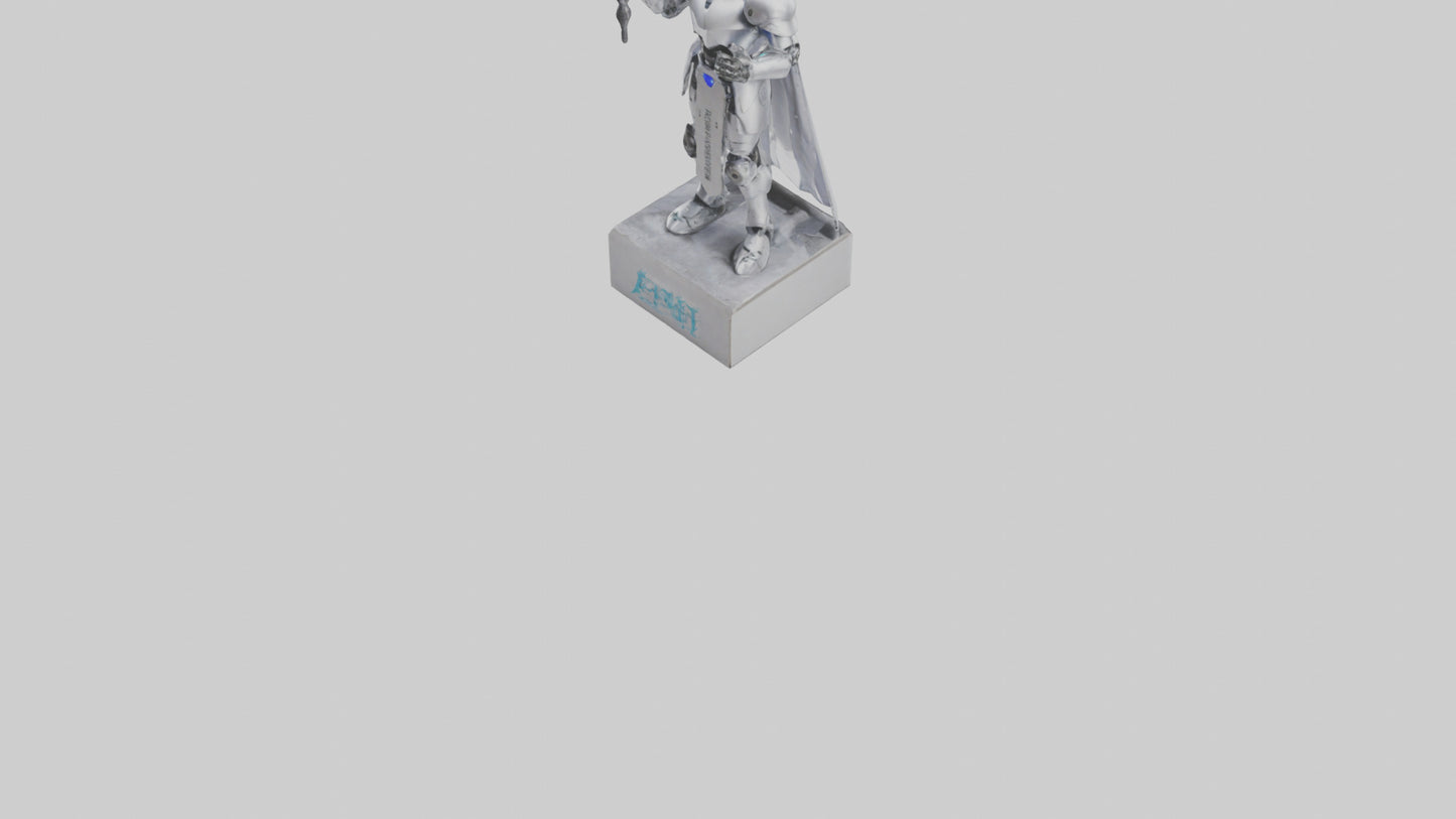 Robotic Knight statue model 3D model