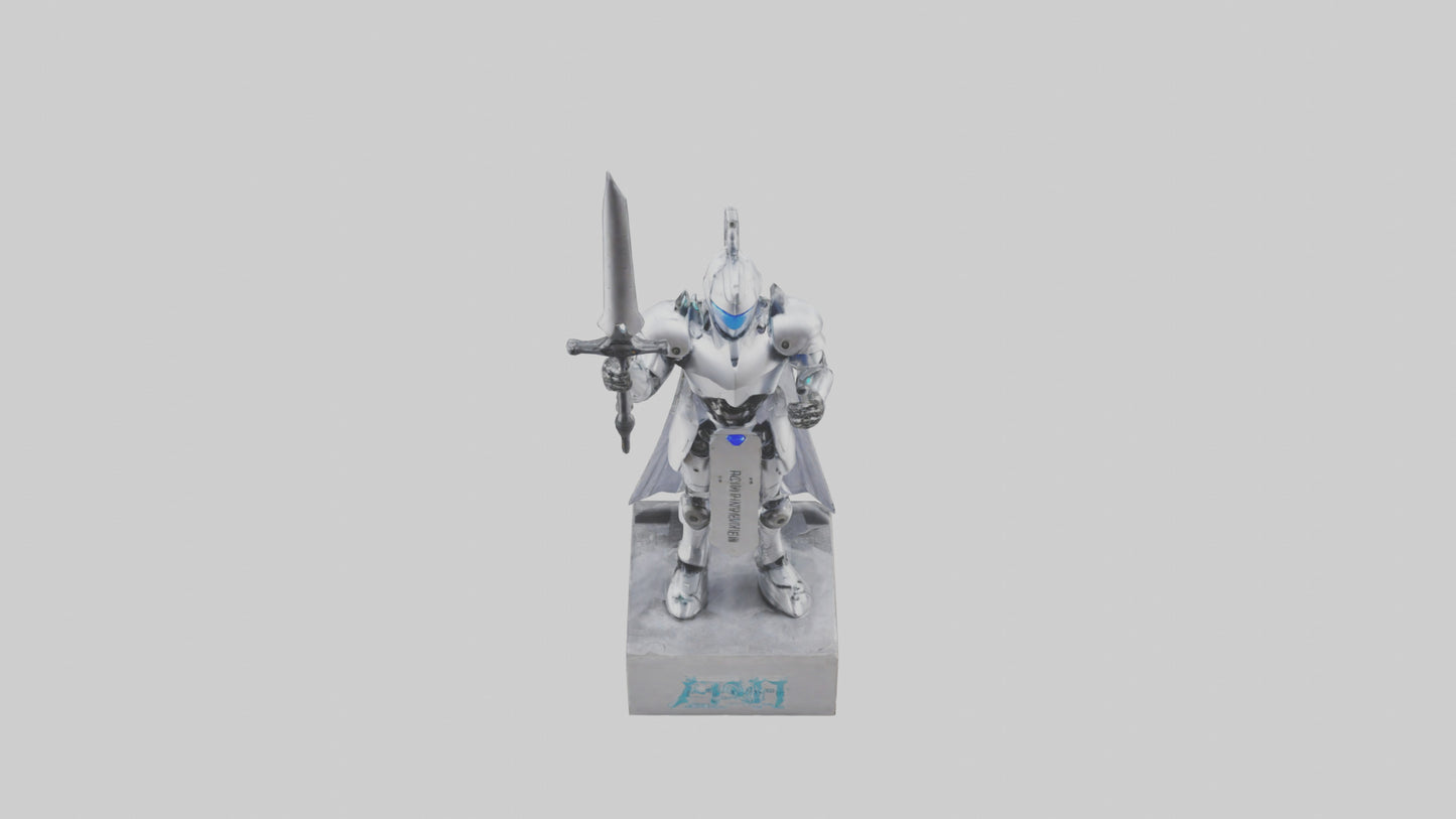 Robotic Knight statue model 3D model