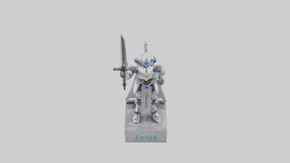 Robotic Knight statue model 3D model