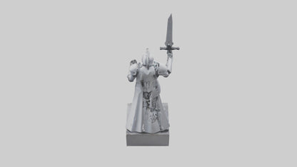 Robotic Knight statue model 3D model