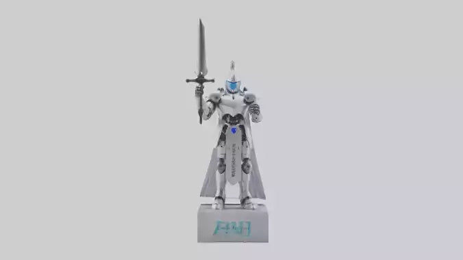 Robotic Knight statue model 3D model