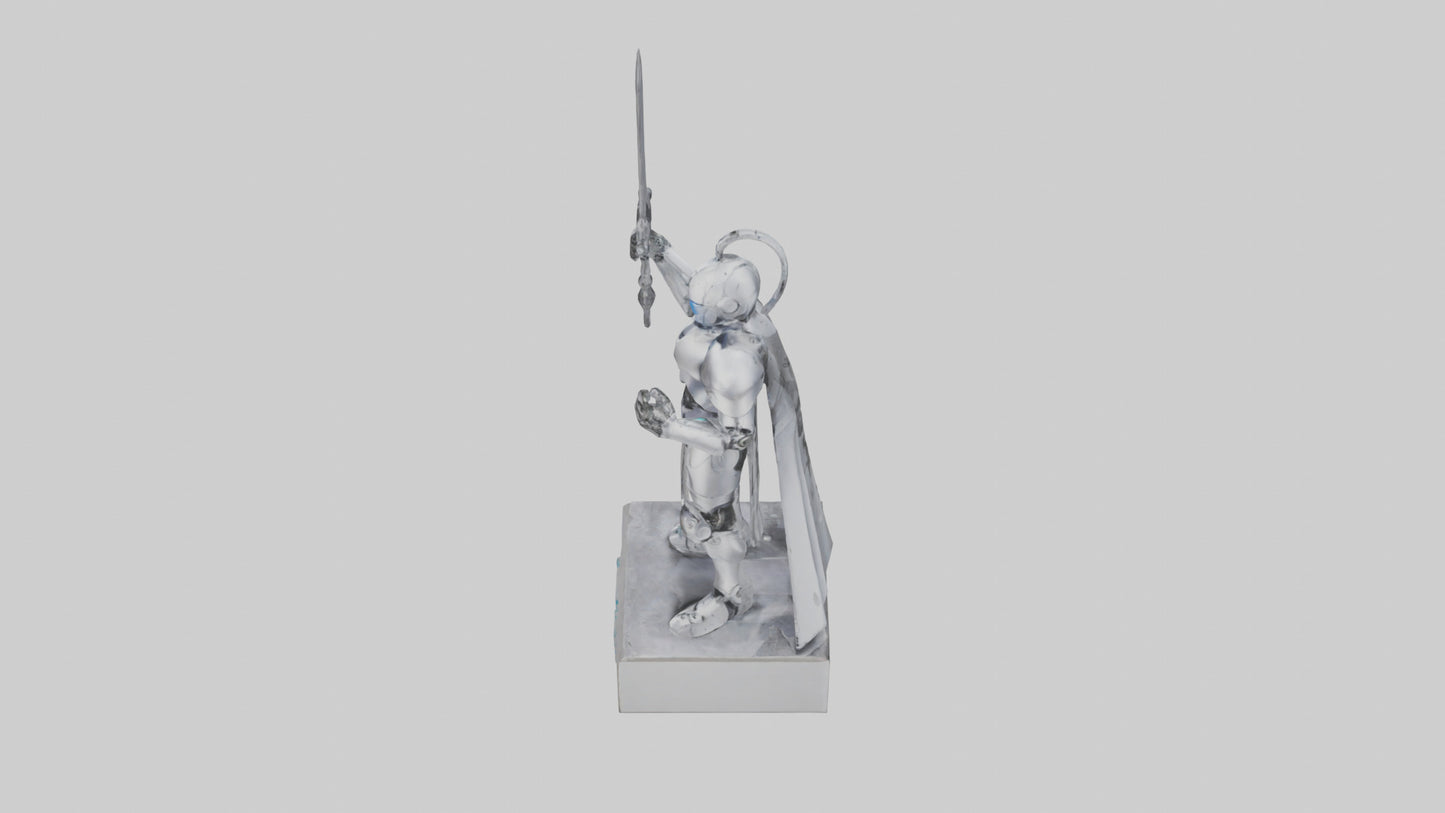 Robotic Knight statue model 3D model