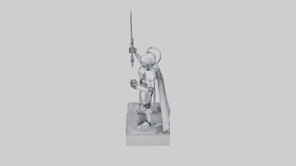 Robotic Knight statue model 3D model