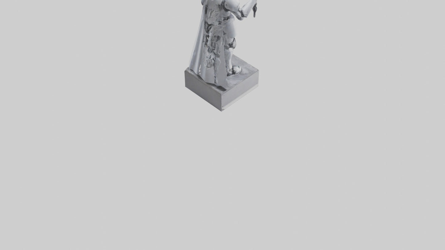 Robotic Knight statue model 3D model