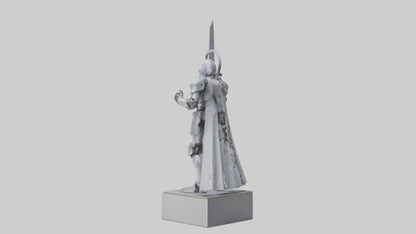 Robotic Knight statue model 3D model
