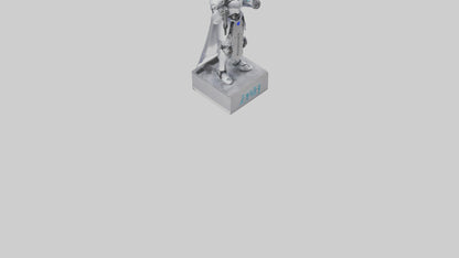 Robotic Knight statue model 3D model