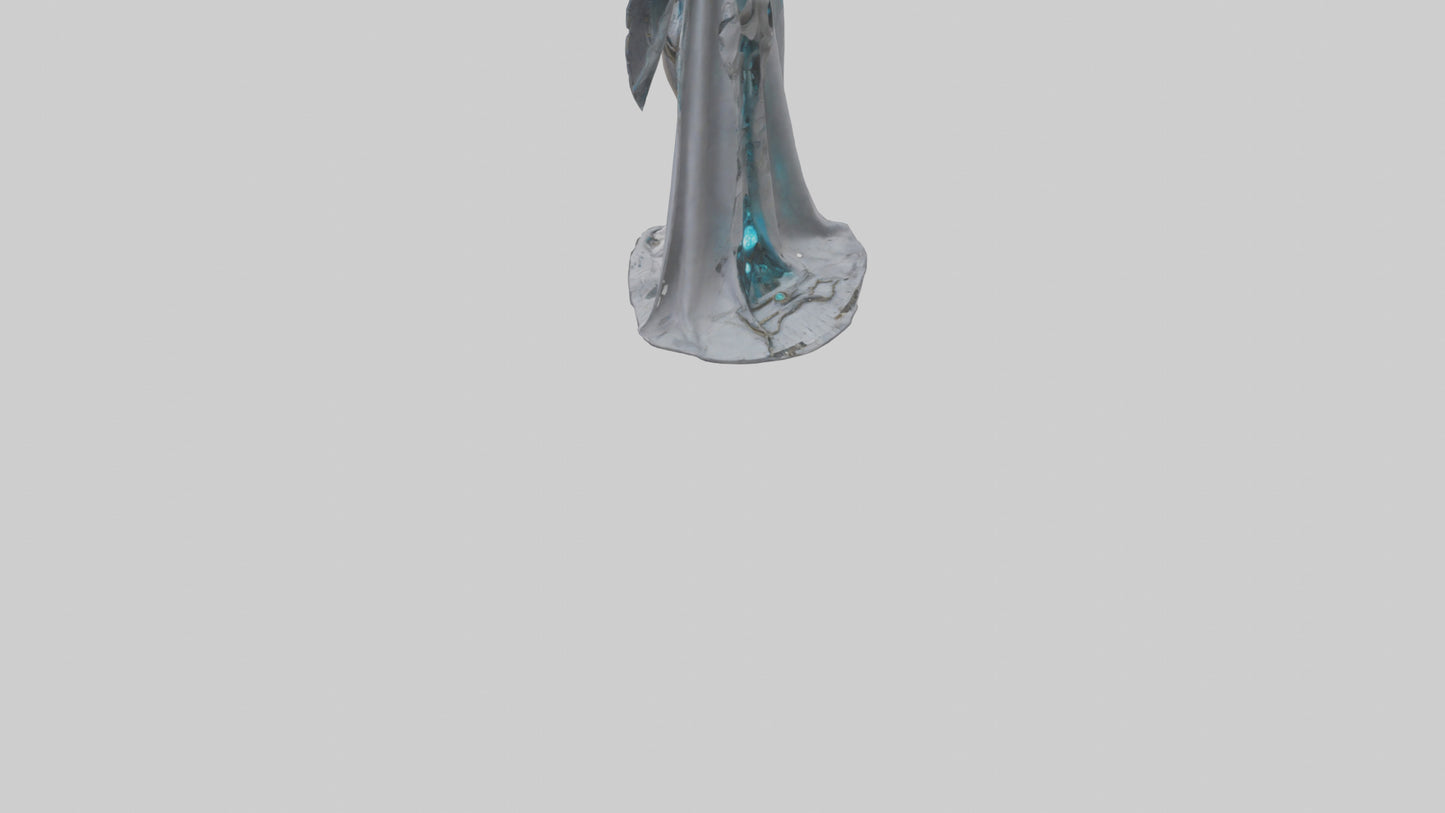 Robotic Sorceress statue model 3D model