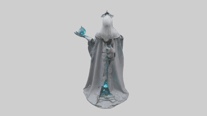 Robotic Sorceress statue model 3D model