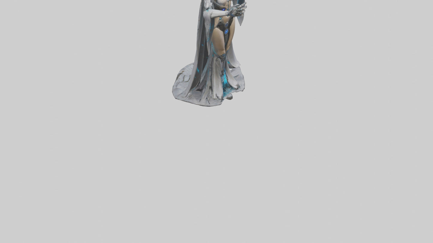 Robotic Sorceress statue model 3D model