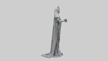 Robotic Sorceress statue model 3D model
