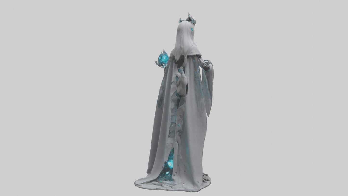 Robotic Sorceress statue model 3D model