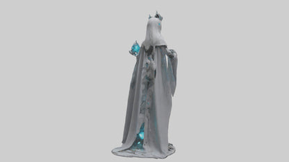 Robotic Sorceress statue model 3D model