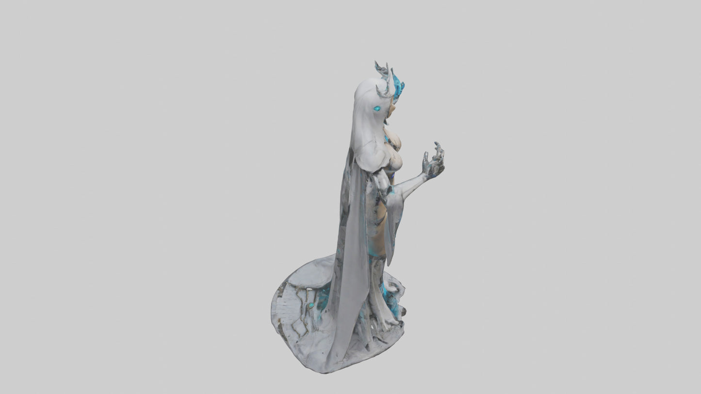 Robotic Sorceress statue model 3D model