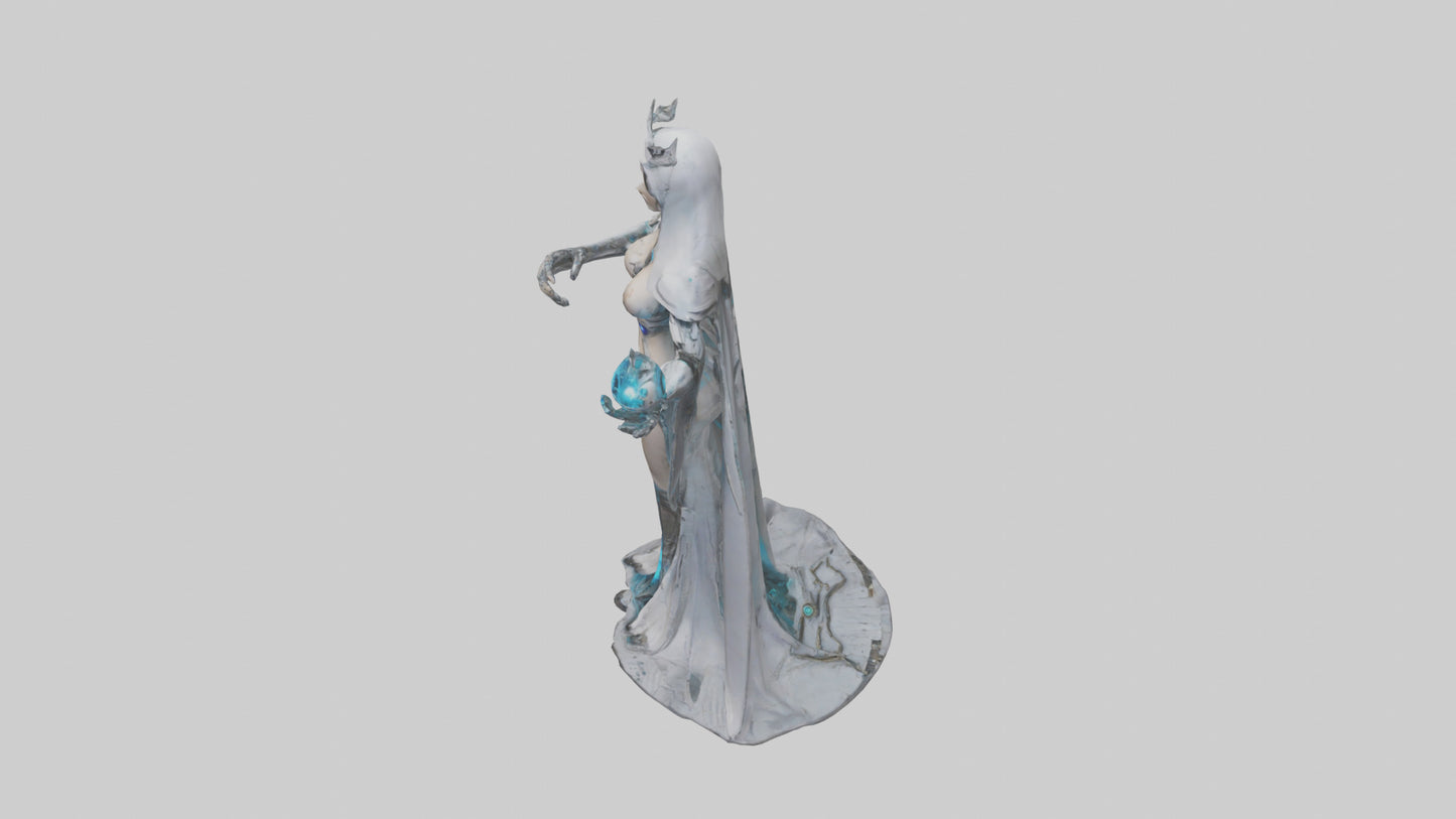 Robotic Sorceress statue model 3D model