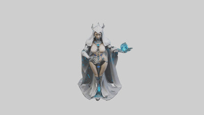 Robotic Sorceress statue model 3D model