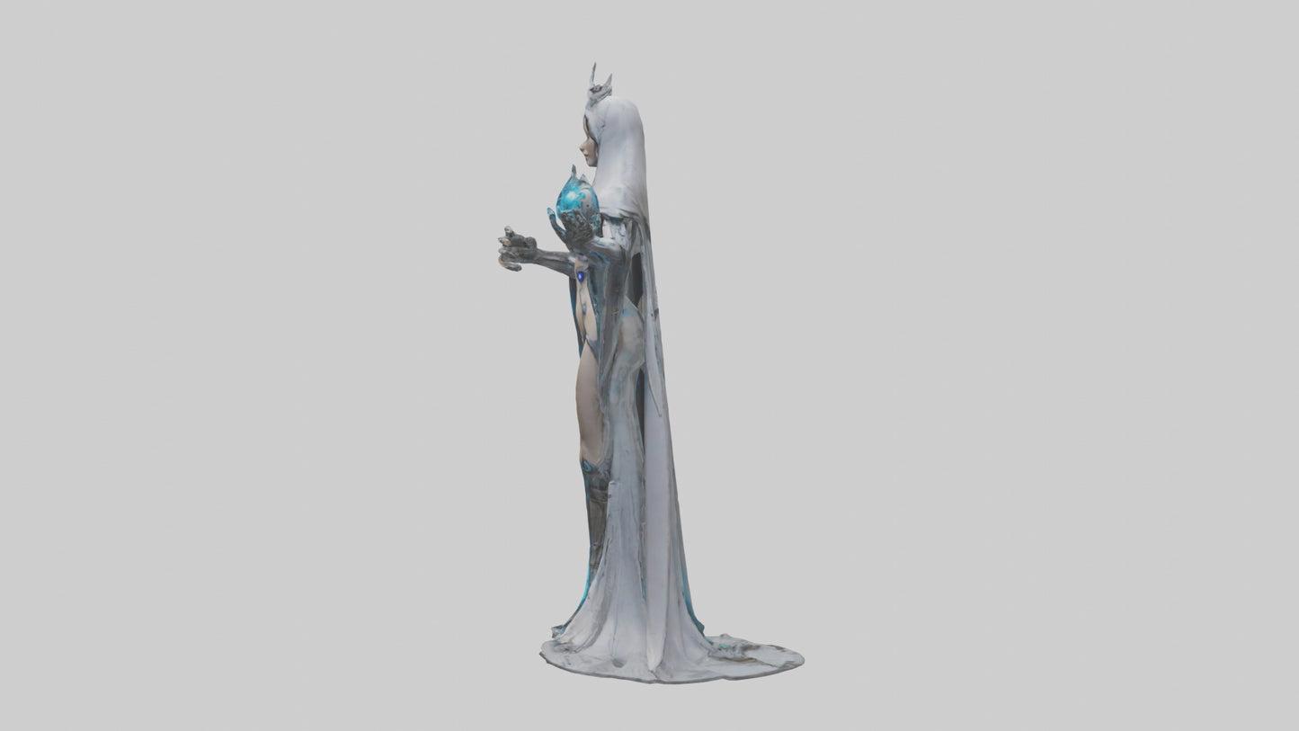 Robotic Sorceress statue model 3D model