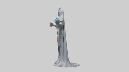 Robotic Sorceress statue model 3D model