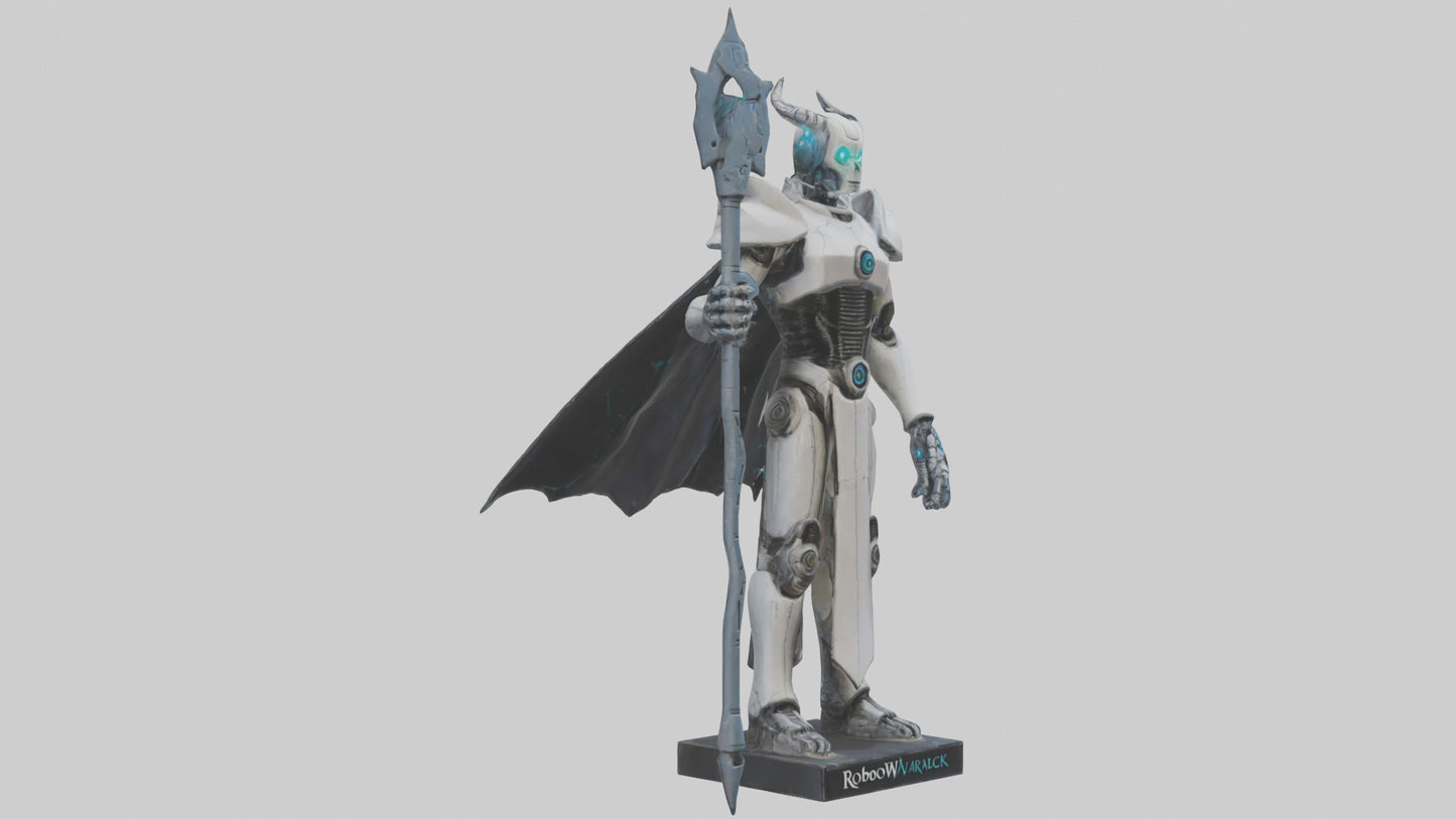 3D model RoboWarlock statue model VR / AR / low-poly